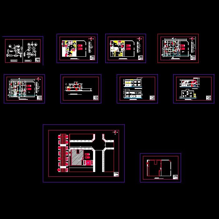 Architectural plans residential building