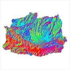 Raster maps of slope mirage city