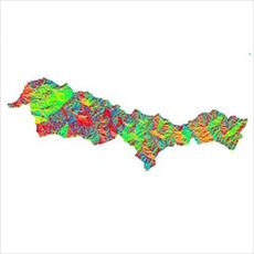 Slope raster map city of Julfa