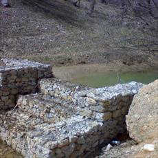 Watershed Management Project, the tail section of the plane Gabion