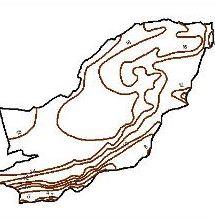 Isotherms contour map of Golestan