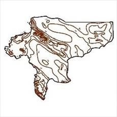 Isotherms contour map of Isfahan