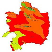 Climate class map Khorasan Razavi