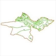 Precipitation contour map of Tehran