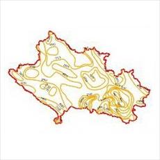 The evaporation curves Map Lorestan