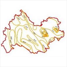 The evaporation curves map of Kermanshah