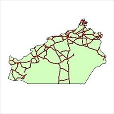 شیپ فایل جاده های ارتباطی استان سمنان