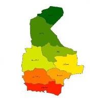 شیپ فایل شهرستان های استان سیستان و بلوچستان