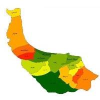 دانلود شیپ فایل شهرستان های استان گیلان