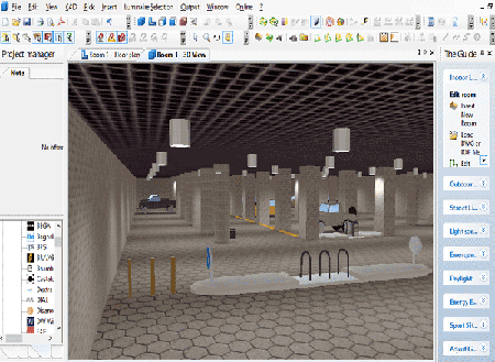 دانلود مقاله روشنایی پارکینگ با نرم افزار دیالوکس Dialux