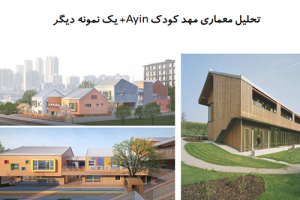 پاورپوینت تحلیل معماری مهد کودک Ayin + مهدکودک Yorkville North